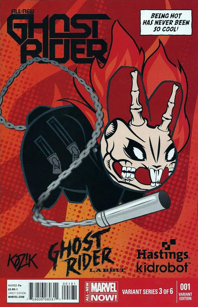 ALL NEW GHOST RIDER #1 HASTINGS KIDROBOT VARIANT