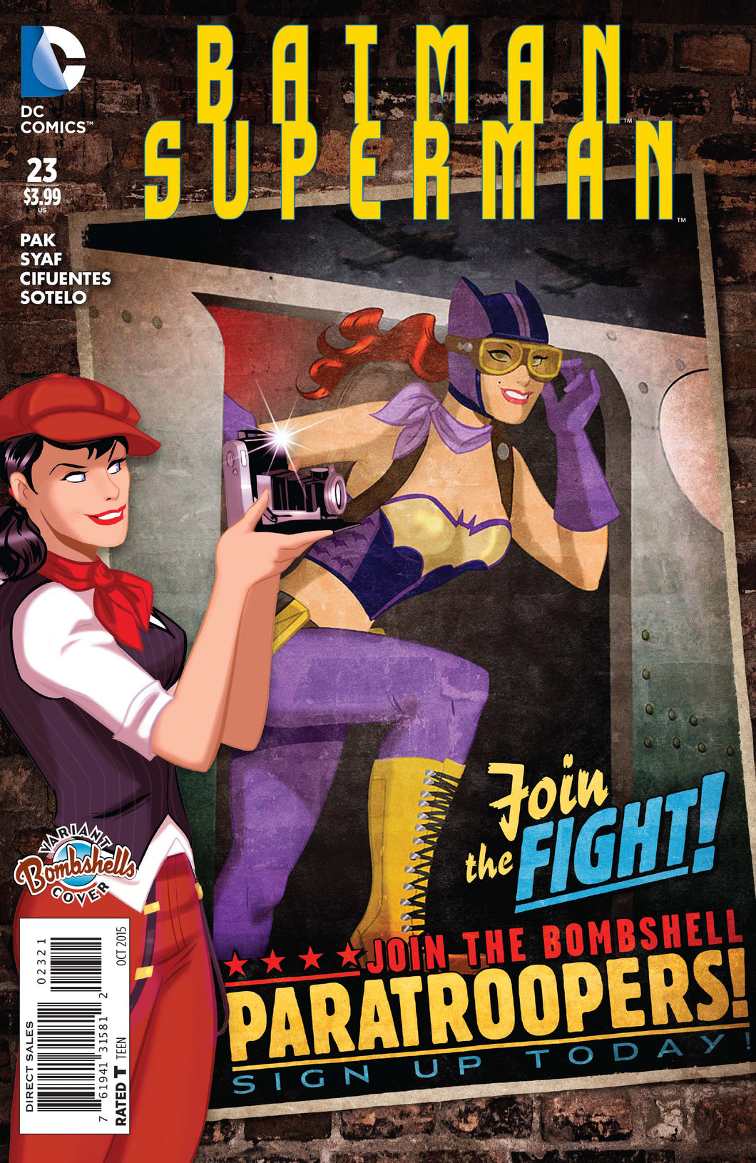 BATMAN SUPERMAN #23 BOMBSHELLS VAR ED