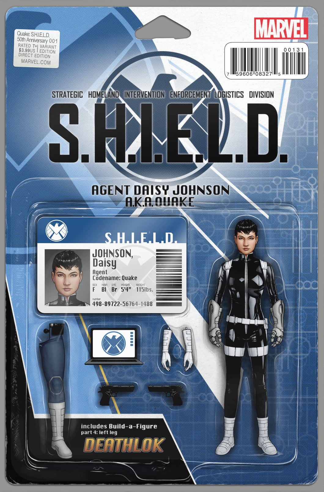 QUAKE SHIELD 50TH ANNIV #1 ACTION FIGURE VAR