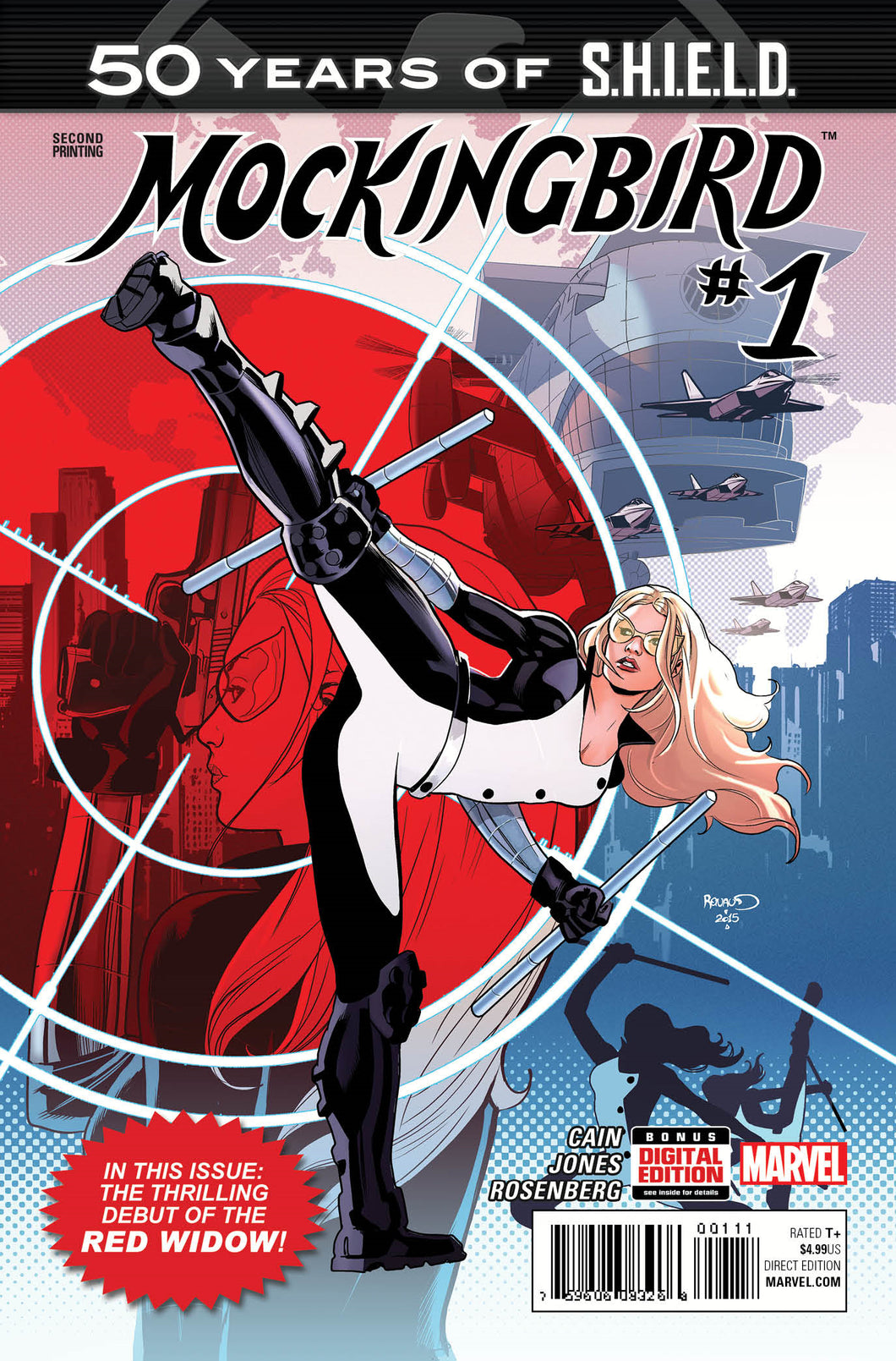 MOCKINGBIRD SHIELD 50TH ANNIV #1 RENAUD 2ND PTG VAR