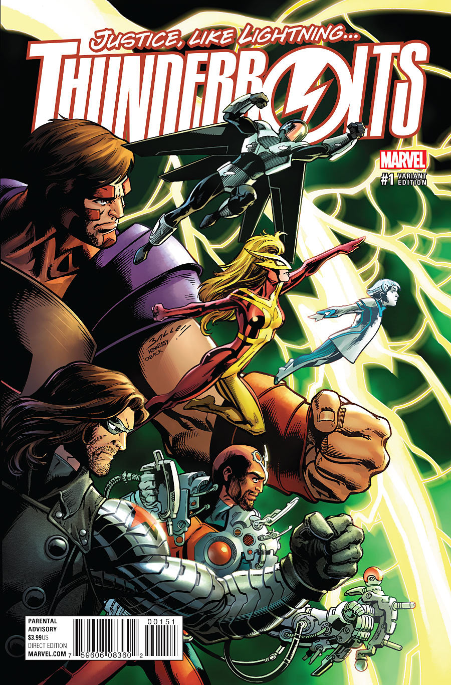 THUNDERBOLTS #1 1:25 BAGLEY VAR