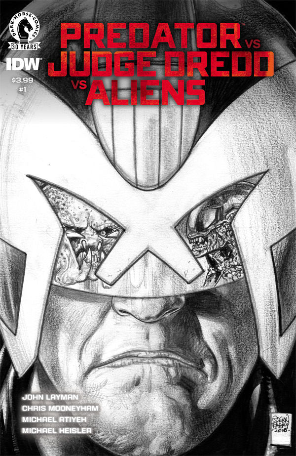 PREDATOR VS JUDGE DREDD VS ALIENS #1 FABRY PENCILS VAR