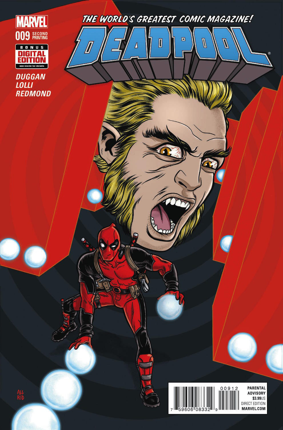 DEADPOOL #9 ALLRED 2ND PTG VAR
