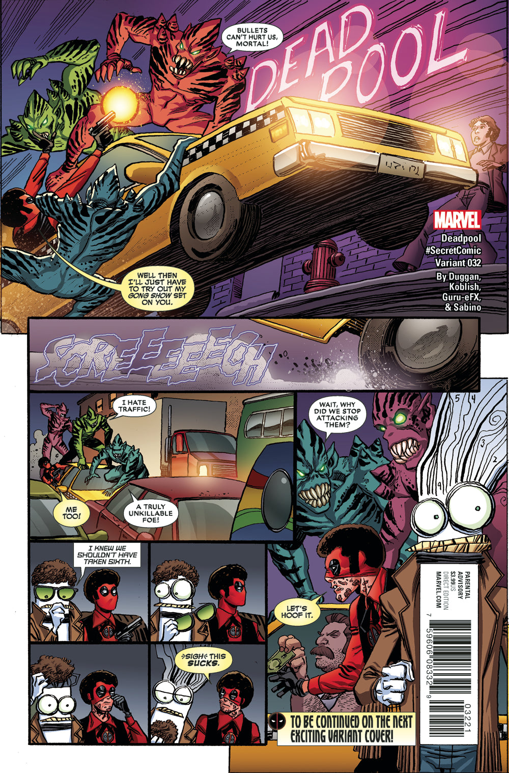 DEADPOOL #32 KOBLISH SECRET COMICS VAR SE
