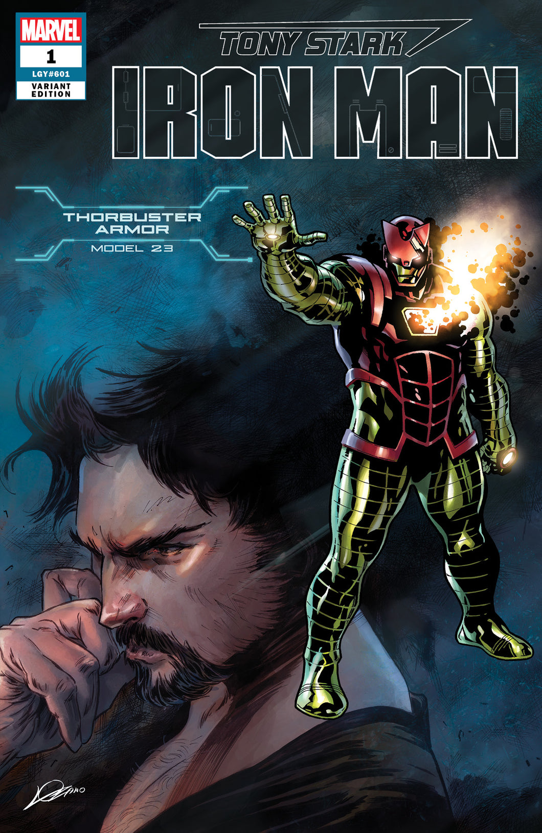 TONY STARK IRON MAN #1 THORBUSTER ARMOR VAR