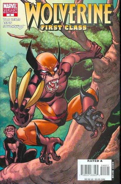 WOLVERINE FIRST CLASS #6 MONKEY VAR